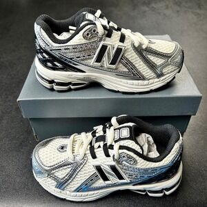New Balance Kids 1906 Sneakers Silver Metallic Black Size 12 NEW PC1906ER